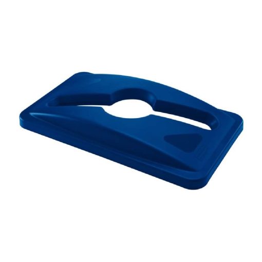 Rubbermaid Slim Jim Mixed Recycling Blue Lid (HY016)