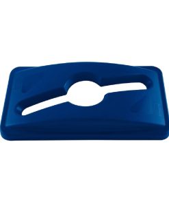 Rubbermaid Slim Jim Mixed Recycling Blue Lid (HY016)
