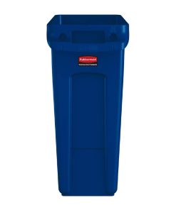Rubbermaid Slim Jim Bin with Venting Channels Blue 60Ltr (HY017)