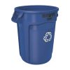 Rubbermaid BRUTE Container with Recycling Logo Blue 75-7Ltr (HY021)