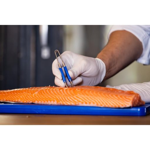 Deglon Straight Fish Bone Tweezer Bevelled Ends 12cm (HY086)