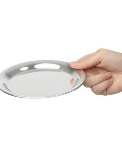 Olympia Round Stainless Steel Tip Tray 150mm (HY109)