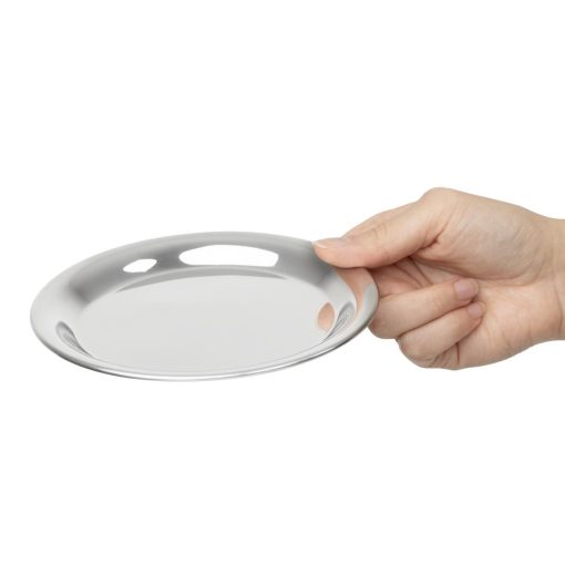 Olympia Round Stainless Steel Tip Tray 150mm (HY109)