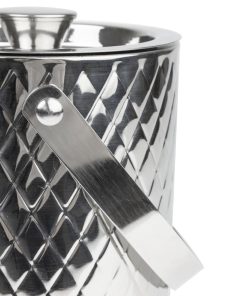 Olympia Geo Double Wall Ice Bucket Stainless Steel 1950ml (HY134)