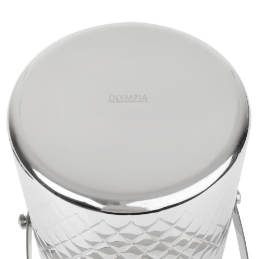 Olympia Geo Double Wall Ice Bucket Stainless Steel 1950ml (HY134)