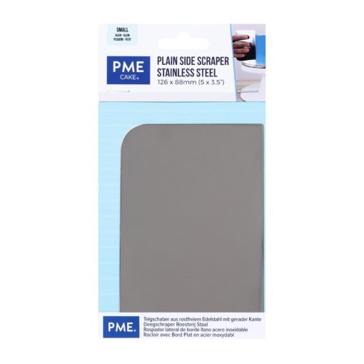 PME Side Scraper Stainless Steel Plain 126x88mm (HZ039)