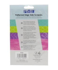 PME Side Scrapers Patterned Edge Plastic 4 Pack (HZ040)