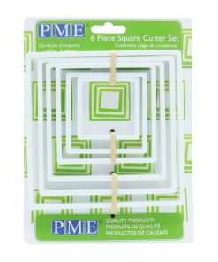 PME Classic Square Cutter 6 Pack (HZ043)