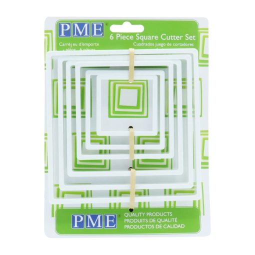 PME Classic Square Cutter 6 Pack (HZ043)