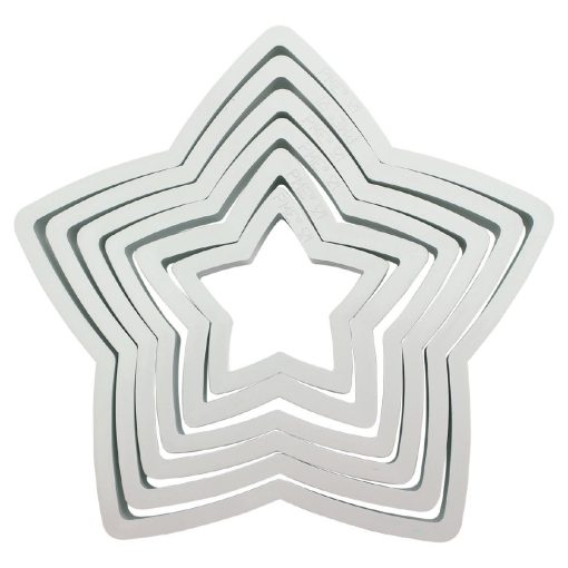 PME Classic Star Shape Cutter 6 Pack (HZ044)