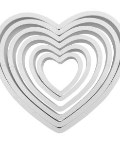 PME Classic Heart Shape Cutter 6 Pack (HZ045)