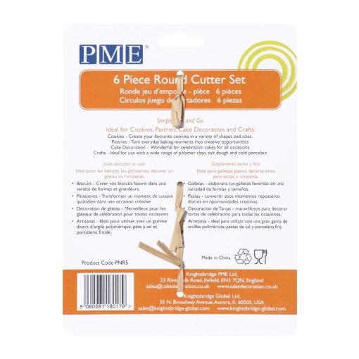 PME Classic Round Cutter 6 Pack (HZ046)
