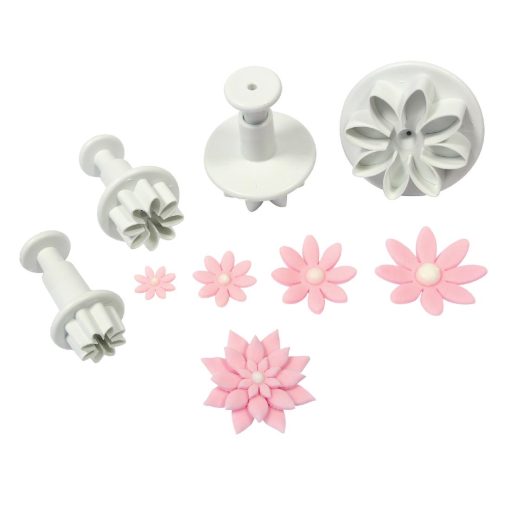 PME Floral Daisy Plunger Cutter Marguerite 4 Pack (HZ048)