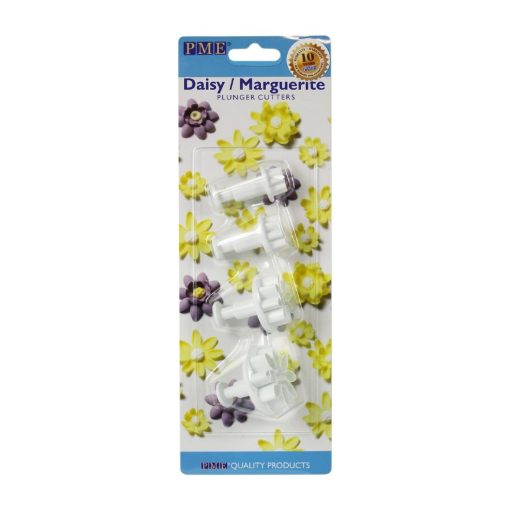 PME Floral Daisy Plunger Cutter Marguerite 4 Pack (HZ048)