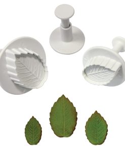 PME Foliage Veined Rose Leaf Plunger Cutter 3 Pack (HZ049)