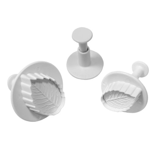 PME Foliage Veined Rose Leaf Plunger Cutter 3 Pack (HZ049)