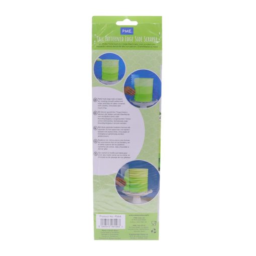 PME Side Scraper Patterned Acrylic Scallop 255mm (HZ050)