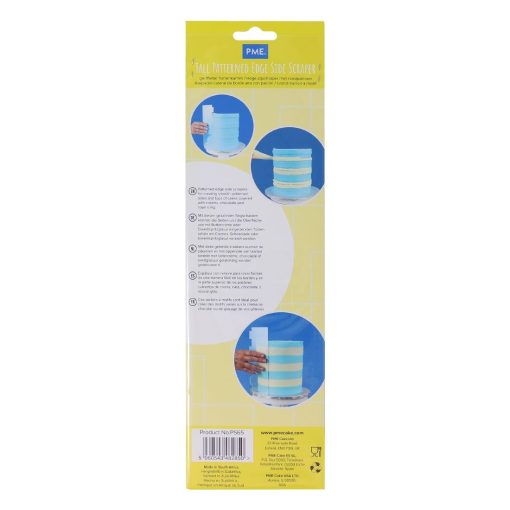 PME Side Scrapers Patterned Acrylic Extra Wide Stripes 255mm (HZ051)