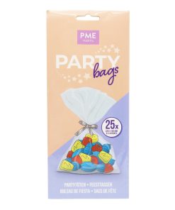 PME Party Bags with Silver Ties 25 Pack (HZ053)