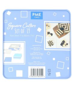 PME Square Stainless Steel Cutters 19 Pack (HZ072)