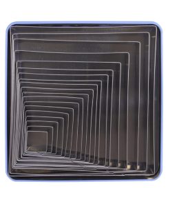 PME Square Stainless Steel Cutters 19 Pack (HZ072)