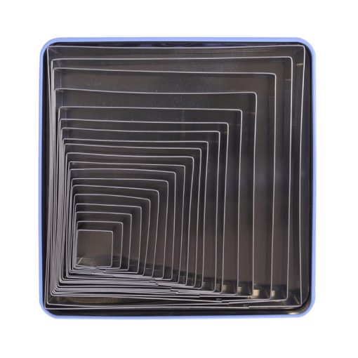 PME Square Stainless Steel Cutters 19 Pack (HZ072)