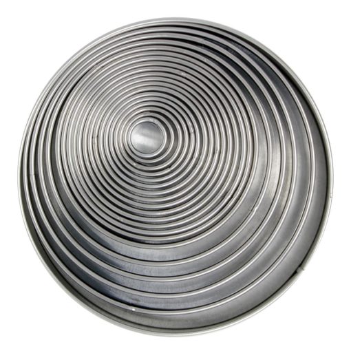 PME Round Stainless Steel Cutters 19 Pack (HZ073)