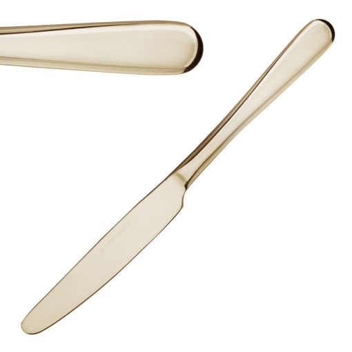 Olympia Buckingham Table Knives Champagne Gold 12 Pack (HZ231)