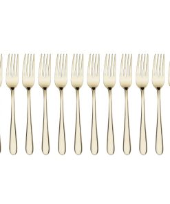 Olympia Buckingham Table Forks Champagne Gold 12 Pack (HZ232)