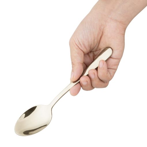 Olympia Buckingham Dessert Spoons Champagne Gold 12 Pack (HZ233)