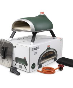 Diavolo Pizza Oven Bundle Green Oven Regulator Peel Carry Handle Temp Gun (HZ238)