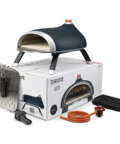 Diavolo Pizza Oven Bundle Navy Pizza Oven Regulator Peel Carry Handle Temp Gun (HZ239)