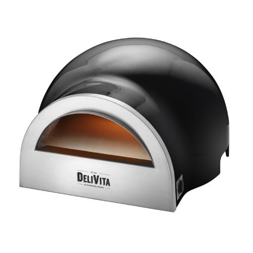 Delivita Dual Fuel Gas Pizza Oven Very Black (HZ245)