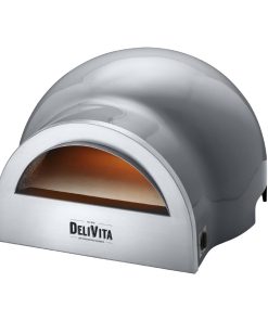 Delivita Dual Fuel Gas Pizza Oven Hale Grey (HZ246)