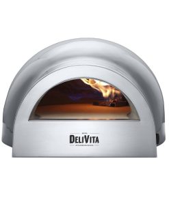 Delivita Dual Fuel Gas Pizza Oven Hale Grey (HZ246)