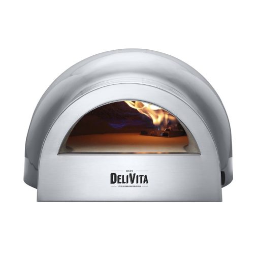 Delivita Dual Fuel Gas Pizza Oven Hale Grey (HZ246)