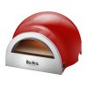 Delivita Dual Fuel Gas Pizza Oven Chilli Red (HZ247)