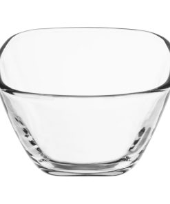 Olympia Square Glass Tall Snack Bowls 6 Pack (HZ334)
