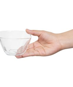 Olympia Square Glass Tall Snack Bowls 6 Pack (HZ334)