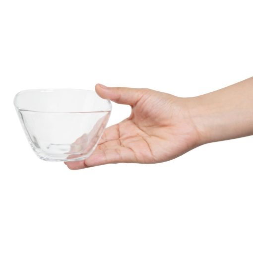 Olympia Square Glass Tall Snack Bowls 6 Pack (HZ334)