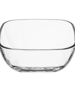 Olympia Square Glass Low Snack Bowls 6 Pack (HZ335)
