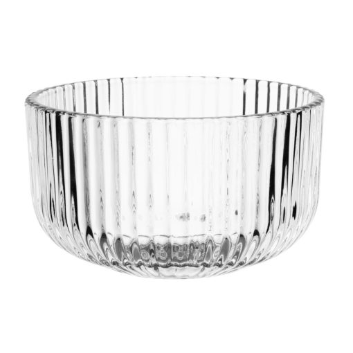 Olympia Round Ridged Glass Snack Bowls 6 Pack (HZ337)