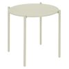 Bolero Perth Round Low Coffee Table Light Grey 450mm (HZ377)