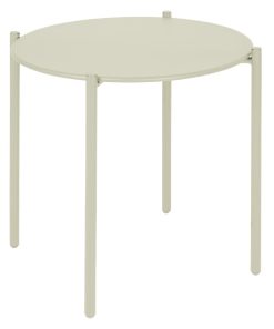 Bolero Perth Round Low Coffee Table Light Grey 450mm (HZ377)
