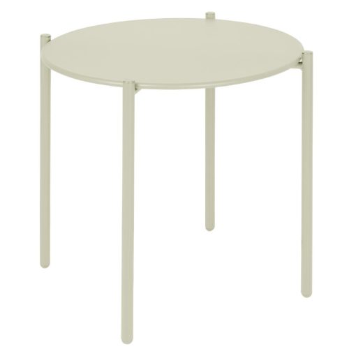 Bolero Perth Round Low Coffee Table Light Grey 450mm (HZ377)