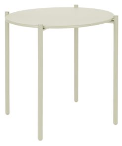 Bolero Perth Round Low Coffee Table Light Grey 450mm (HZ377)