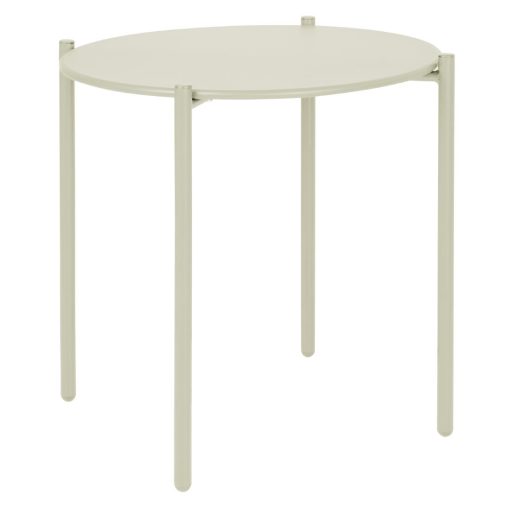 Bolero Perth Round Low Coffee Table Light Grey 450mm (HZ377)