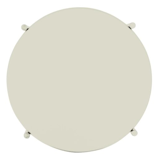Bolero Perth Round Low Coffee Table Light Grey 450mm (HZ377)