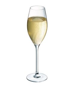 Cristal dArques Swirly Flute Glasses 240ml 8 Pack (HZ402)