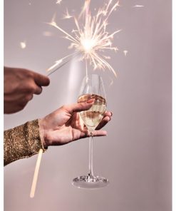 Cristal dArques Swirly Flute Glasses 240ml 8 Pack (HZ402)